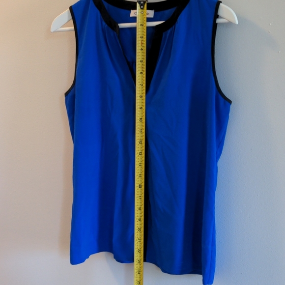 Blue sleeveless blouse - Picture 4 of 5
